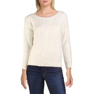 RAGA NWT White EMILY Metallic Pullover Sweater